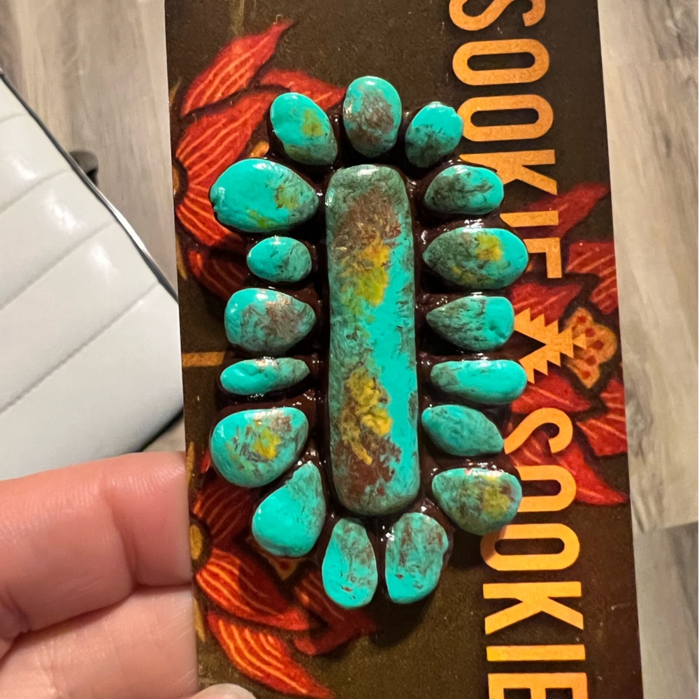 Adjustable turquoise ring